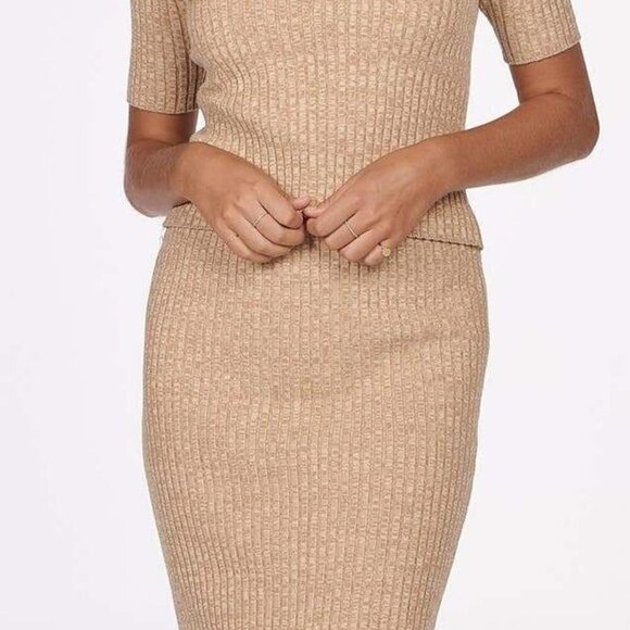 Charlie Holiday Ribbed Space Dye‎ Midi Pencil Skirt Size 4 - Picture 2 of 7